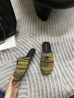 Baotou Half Slippers Women Wear Muller Shoes 2025 New Flat Sandals