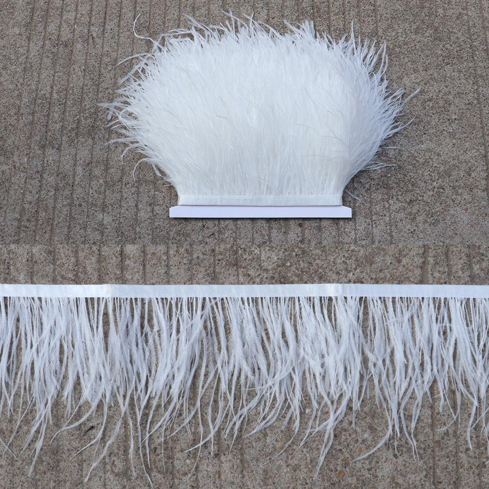 Thickened Encryption Ostrich Hair Cloth Edge 10-15Cm Feather Clothing Skirt Accessories