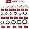 225-Piece O-Ring Assortment: Oil & Water-Resistant Rubber Seals for Automotive & Mechanical Use