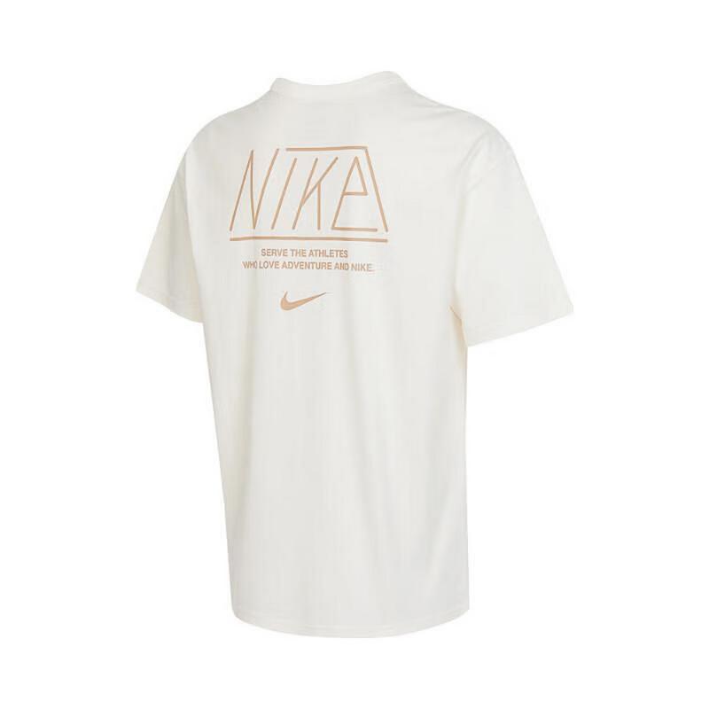 Nike Premium Essentials Loose Fit Logo Print Casual Short Sleeve T-Shirt Men Tops Off-White HQ9151-133