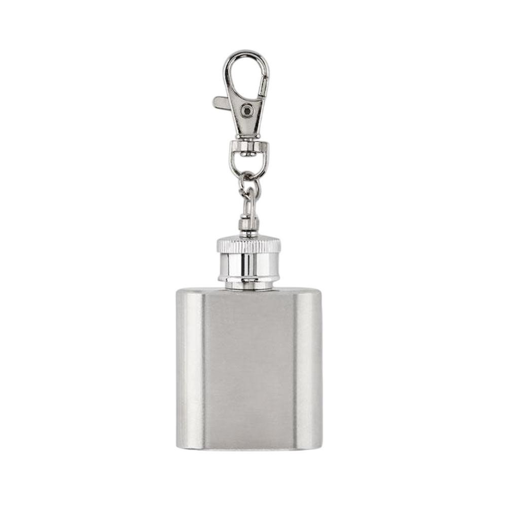 MidOcean Hippy Hip Flask Stainless Steel Keyring