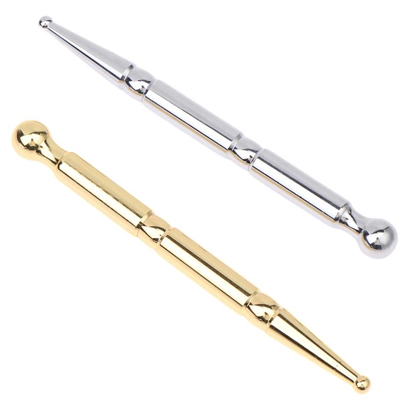 Facial Reflexology Massage Tool Retractable Acupuncture Pen Double Headed Spring Ear Care Tool Point Probe Pen For Face Massager