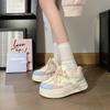 Fashion Zapatillas Autumn Women Skateboard Shoes Platform Casual Sneakers Fashion Breathabe Round-toe Vulcanized Shoes Women's Trainers