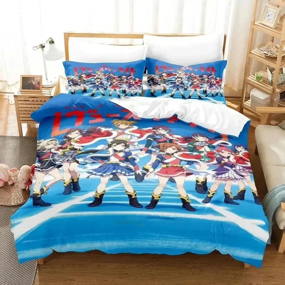 Neuer 3D-Druck Anime Revue Starlight Bequeme Bettdecke Bettbezug Kissenbezug Bettwäscheset Kinder Schlafzimmer Dekoration Heimtextil