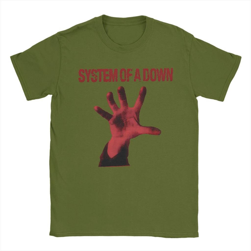 SOAD System Of A Down Band Cotton TShirt For Man Beach Streetwear T Shirts O Neck Popular Tees Oversized Custom DIY Clothing