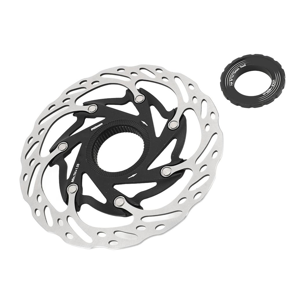Bike Disc Brake Rotor Aluminium Alloy 140mm Bike Heat Dissipation Centerlock Disc Rotor