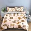 Whimsical gingerbread holiday dreams. Bedding sets Duvet covers Pillowcases(1* Duvet Cover 2* Pillowcases without duvet insert)