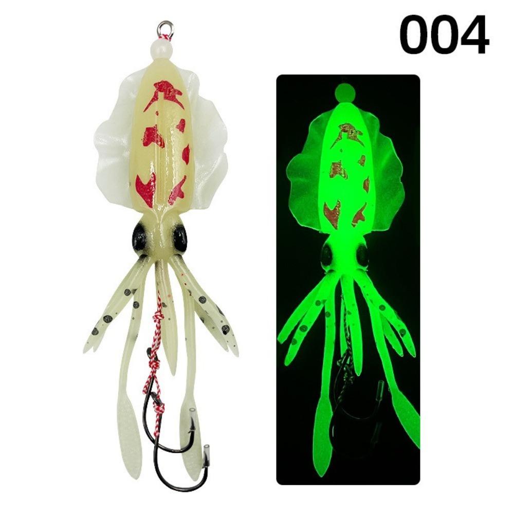 Soft Material Rubber Squid Skirts Soft Rubber Luminous Fishing Lures  Trolling Fishing
