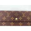 Used Louis Vuitton Monogram Portefeuille Sarah long wallet unused with box