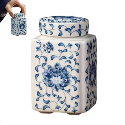 Tetera de Cerámica para Condimentos de Cocina Reutilizable con Tapa Caja Sellada para Alimentos Contenedores Herméticos Tradicionales Chinos para Almacenamiento de Alimentos