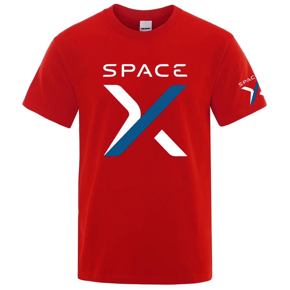 2026 Spacex Space X Logo Stampa Estate Unisex Nuova Maglietta a Maniche Corte Regolare Semplice Rinfrescante Asciugatura Rapida Top