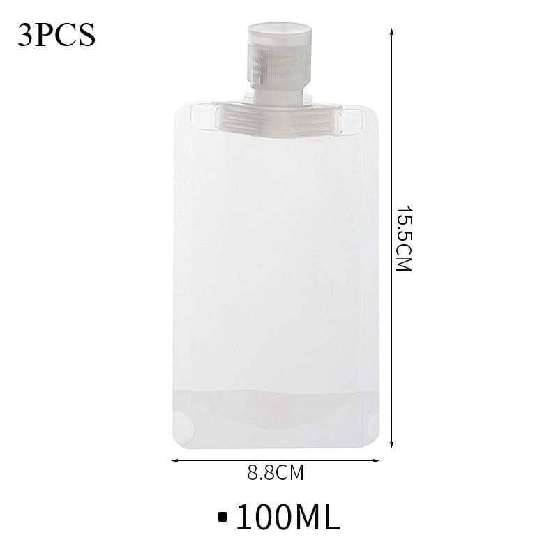 1-10pcs Travel Portable Size Refillable Empty Squeeze Pouch Stand Up Spout Pouch Refillable Face Cream Squeezable Bags Leakproof