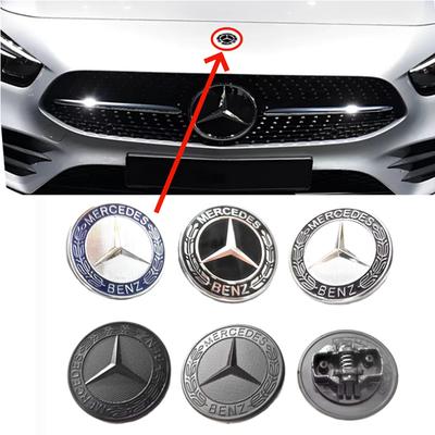 1 pièce 57 mm Emblème Badge Capot Avant Voiture Accessoires Voiture Pour Benz W204 W205 W212 W213 W221 W177 W246 GLA GLC CLA