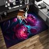 Floral Elegance In Bloom Office Rug Chair Mat, Entryway Carpet, Suitable for Front Door, Bedroom, Living Room, Desk, Holiday Gift