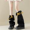 Subkultur Beinstulpen für Damen Mädchen Y2K Beinstulpen Süße Coole Lange Socken Gothic Harajuku Beinwärmer Kniehohe Socken