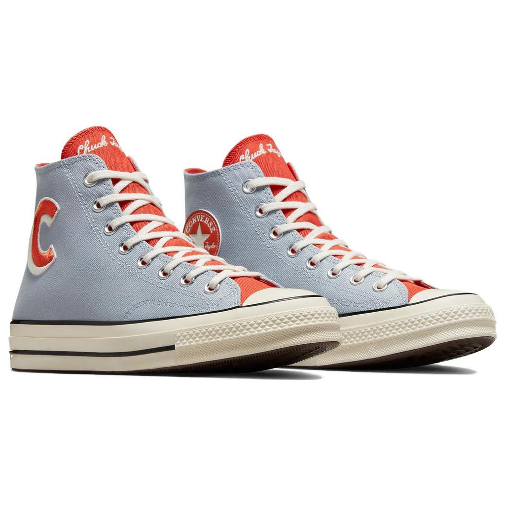 Converse 1970s Comfortable Breathable High-Top Canvas Shoes Unisex Sneakers Gray Orange A06194C