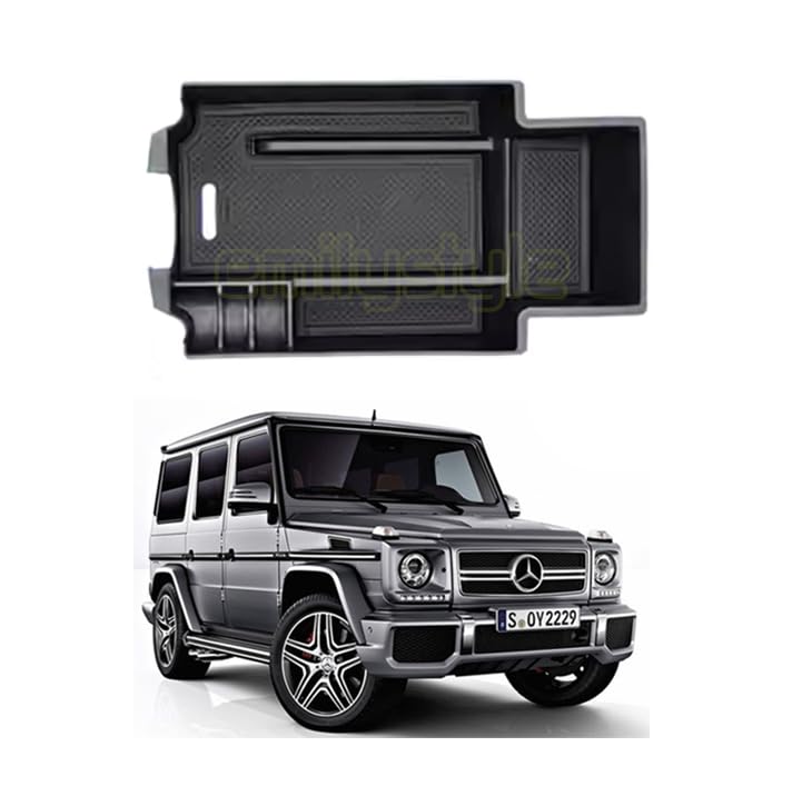 

Center Console Box for W463 and G65 AMG Tray/Storage G-Class G350d, G500, G550, G63, (EmilyStyle) (W463 2013-2018 Models)