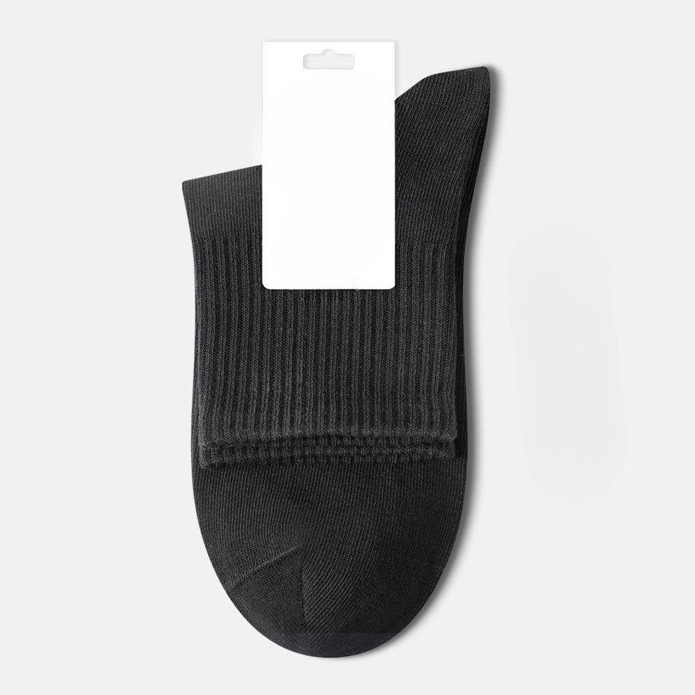Female Spring and Summer Pure Cotton Anti Sweat Absorbable Breathable Boneless Tube Socks