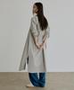 Artid Scarf Check Shirt Dress_Ivory