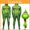 Fantasia de Cosplay de Natal do Monstro Verde Festivo Grinch Macacão Zentai