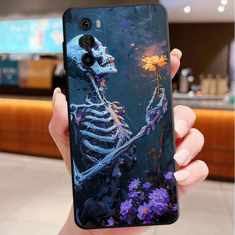 

Чохол для телефону Motorola Edge 50 40 Pro 60 50 40 30 Ultra Neo Fusion Moto G Play G Stylus G Power G Skeleton Art Moto Edge 50 Pro