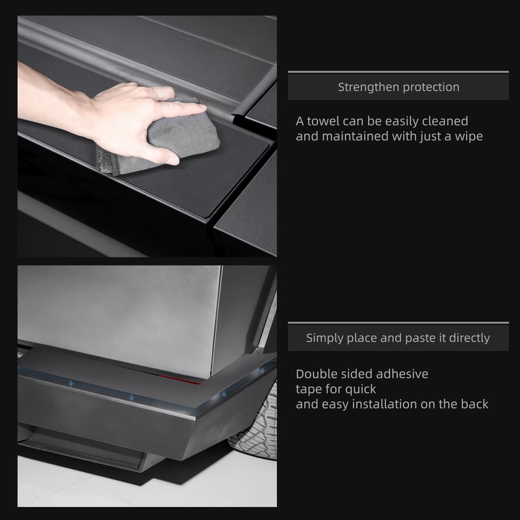 For Tesla Cybertruck 2024 Rear Bumper Tailgate Protection Mat TPE Trunk Cover Anti-dirty Pad Trim Car Pickup Truck Accessories