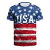 American Flag Graphic T-shirt For Men 3d Printed USA Statue of Liberty T Shirt Summer Spring Short Sleeves Round Neck Tee Shirts