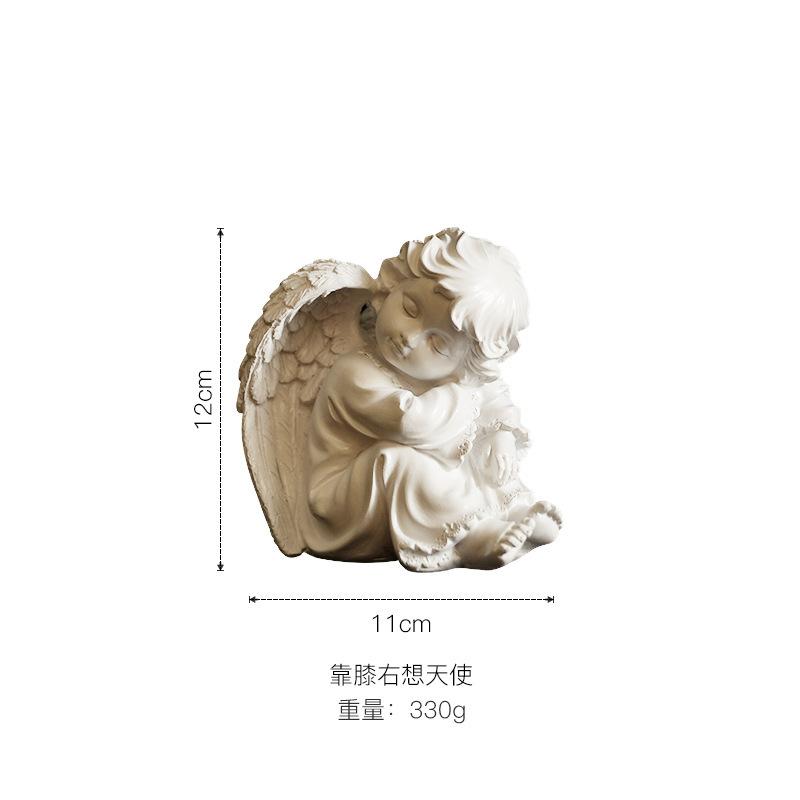8–30cm Continental-Inspired Resin Praying Angel Figurine | Distinct Contemporary Style Workmanship Bedroom & Shelf Adornment