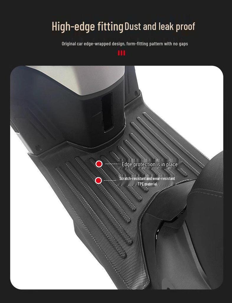 Waterproof, Non-Slip TPE Foot Pedal Pads for Kymco H125 with Full-Coverage and Thickened Edge