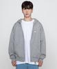 Graver [Unisex] Cloud Smile Embroidered Zip-Up Hoodie_Gray