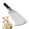 Râteau de Toilettage pour Bétail Grattoir pour Animaux Brosse Anti-Mue Peigne Démêlant Ergonomique en Acier Laine Cachemire pour Mouton Vache Chèvre