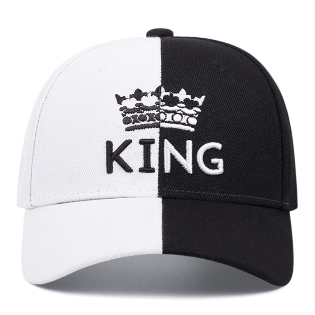 KING Crown Double Color Embroidered Men's Trendy Baseball Hat Hip Hop Hat Women's Outing Leisure Hat Sunscreen and Sunshade Hat