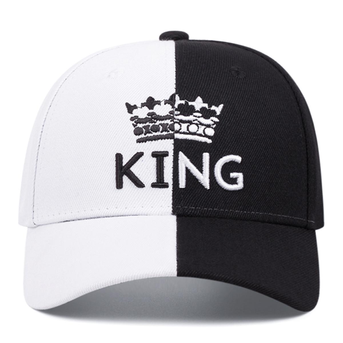 

KING Crown Double Color Embroidered Men s Trendy Baseball Hat Hip Hop Hat Women s Outing Leisure Hat Sunscreen and Sunshade Hat