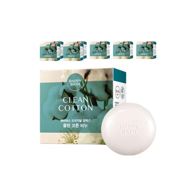 HAPPY BATH Original Collection Soap 90g 8ea (Options: Lavender / Baby Powder / Clean Cotton / Original) 1set