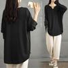 Long Sleeve Cut and Sewn Loose Oversized Perfect for Winter [POGCZMKK] Women's T-Shirt, V-Neck, Fit, Silhouette, Soft, Versatile, Stretchy, Cute,