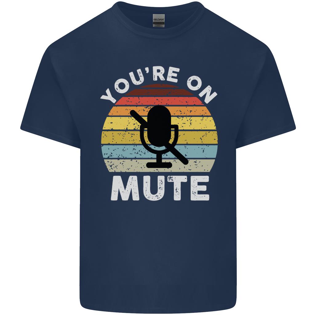 Youre On Mute Funny Microphone Conference Unisexs Light Cotton TShirt