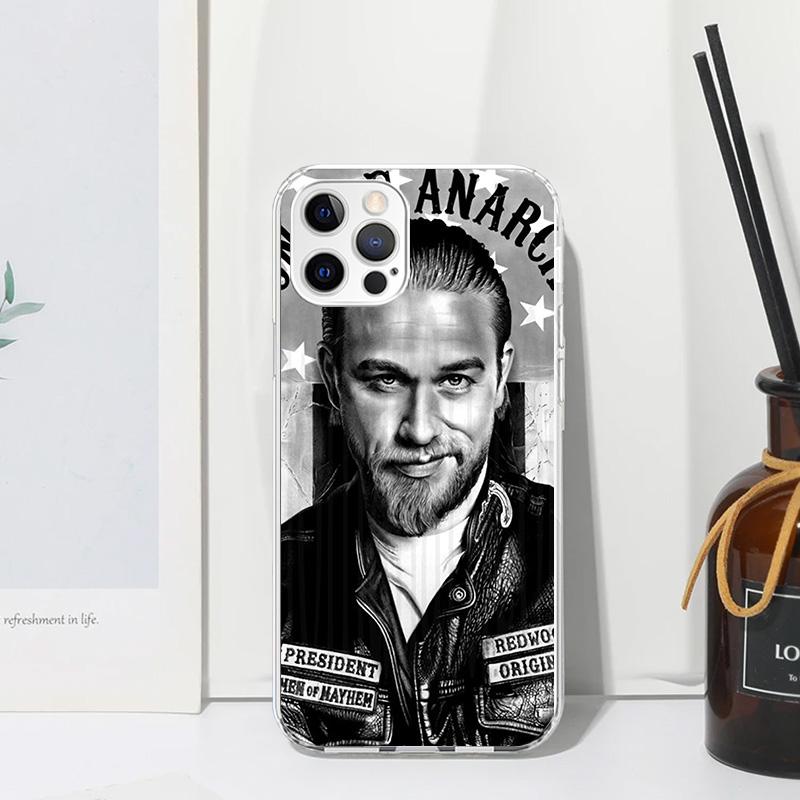 Sons Of Anarchy Black Phone Case For Iphone 17 Air 16 15 Plus 16E 14 Pro Max 13 Mini 12 11 7 8 SE Fundas Soft Back Cover 17 Air