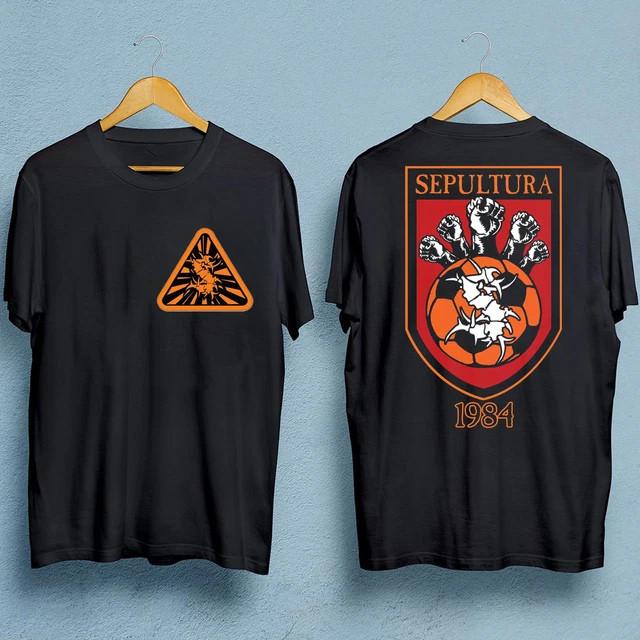 Sepultura band double-sided T-shirt Black Unisex All Sizes XXXXL