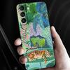 Original Jungle Animal Sloth Leopard Print Cases For Galaxy S24 Ultra Funda Samsung S21 S23 FE S20 S22 Ultra S10 Plus Soft Cover