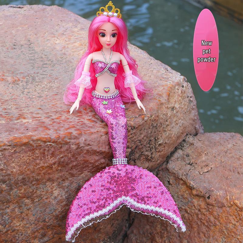 

Кукла-принцесса-русалка: Игрушка для игр с водой ручной работы для девочек - Идеальный подарок на День защиты детей 42cm Tall