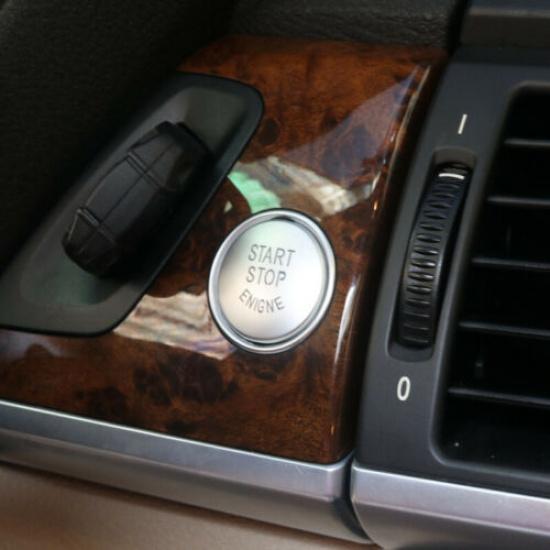 Luxury Silver Car Interior Start Button Cover Decoration For BMW X5 E70 08-13