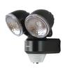 DAISHIN DLB-NS200 Sensor Light, 200 Lumens, Dual Lights, AA Battery Operated, Suitable for Parking Lots, Rental Properties, Adjustable Mounting Bracke