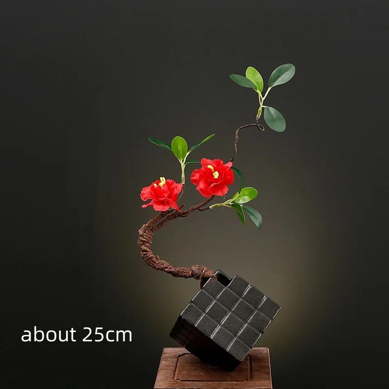 onigiri bento Sashimi Plate dish tray Decorative vase with flowers Sushi shop hotel Restaurant sea food decorations tree flower