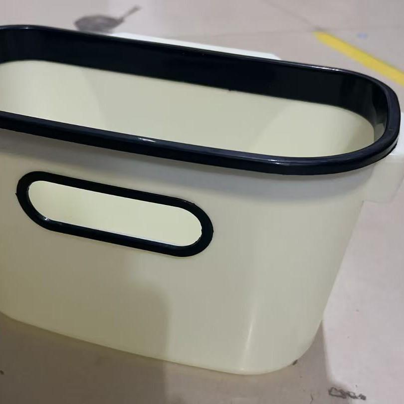 

Настенное кухонное мусорное ведро - Маленькое подвесное мусорное ведро для дверцы шкафа для ванной комнаты и домашнего использования 26x13x16 cm бежевый