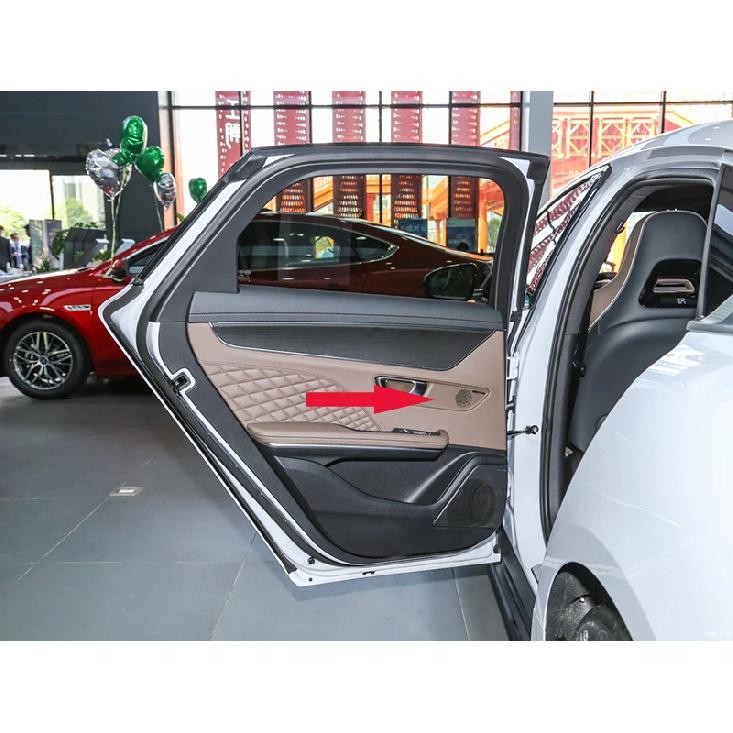 For BYD Han Ev Dm   Car Accessories Stainless Steel Rear Door Panel Tweeter Horn Cover Decorated With Sequ