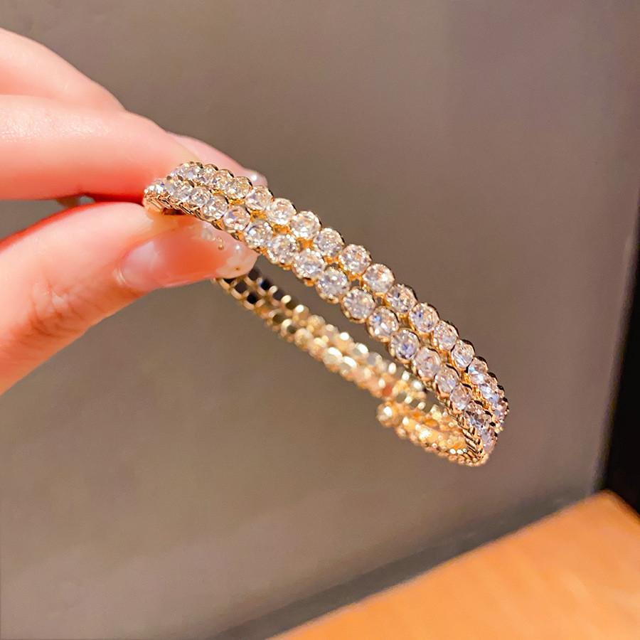 Vintage Style Copper Plated Letter Cuff Bracelet For Women Gift Trendy Accessory