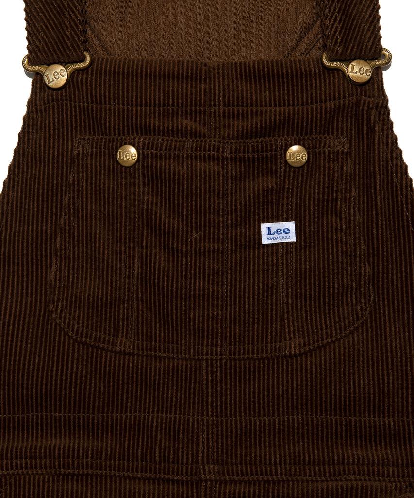 Lee Corduroy Overalls Dress Brown