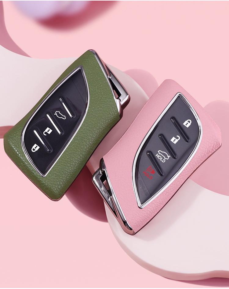 Lexus 18 ES/LS/LC/UX Key Case: Protective Cover with Chain Buckle