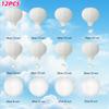 12-Pack Hanging Hot Air Balloon White Paper Lantern Set DIY Craft Wedding Birthday Engagement Party Home Classroom Hanging Decor