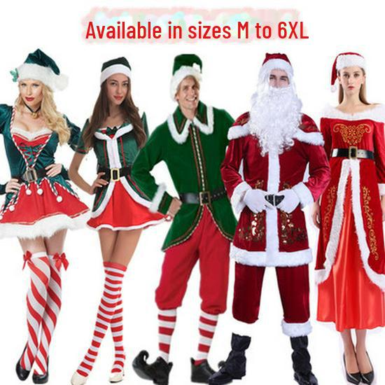 New Green Christmas Party Dress - Santa Claus & Tree Masquerade Performance Costume